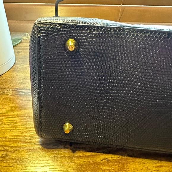 Black leather Eileen Kramer Rectangular Bag - Picture 7 of 8